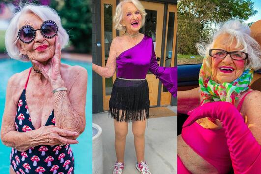 94-годишна жена, която е истинска суперзвезда в интернет 