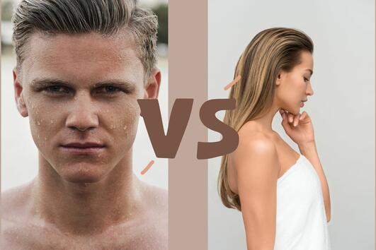 6 разлики между мъжката и женската кожа