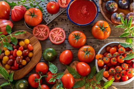 В кой вид домати се съдържат най-много полезни съставки?