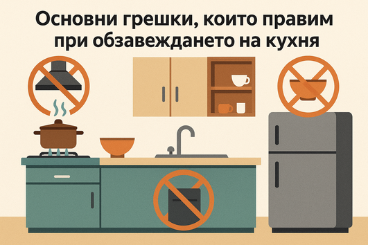 Кои са основните грешки, които правим при обзавеждането на кухня?