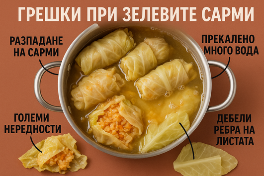 Най-честите грешки, които допускаме при правене на зелеви сарми?