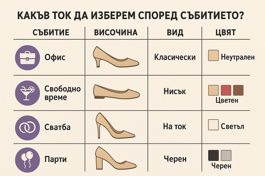 Какъв ток да изберем, според събитието?
