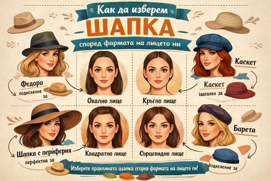 Как да изберем шапка според формата на лицето ни