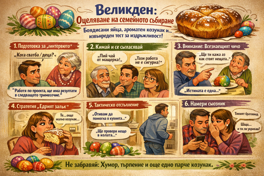 Как да оцелеем по време на семейните събирания по Великден?