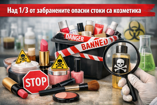 Над 1/3 от забранените опасни стоки са козметика