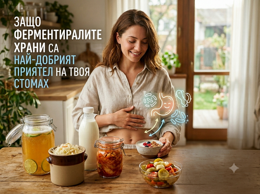 Защо ферментиралите храни са най-добрият приятел на твоя стомах?