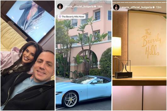 Мария избяга в Холивуд: Почива в легендарния Beverly Hills Hotel