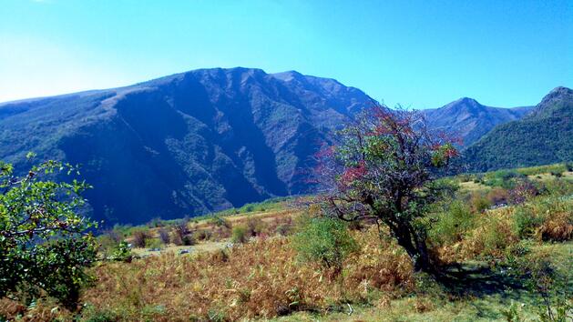 <p>Великолепието на планината, преливащо в есенните цветове.</p>