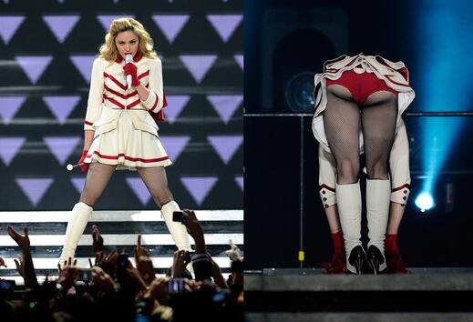 Нелепият стриптийз на Мадона